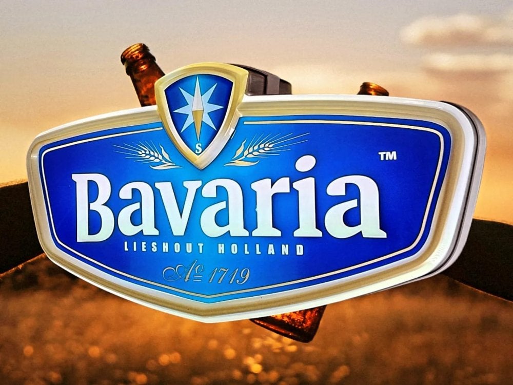 Grote dubbelzijdige lichtbak van Bavaria🍺, Ophalen, Gebruikt, Lichtbak of (neon) lamp