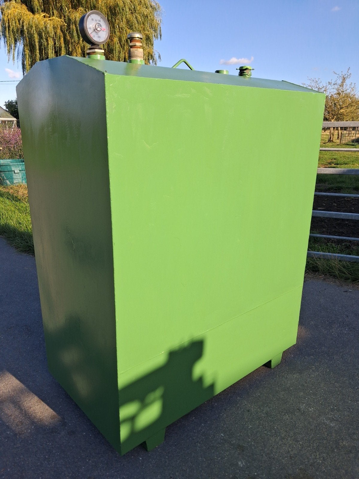 mazouttank dubbelwandig, Ophalen