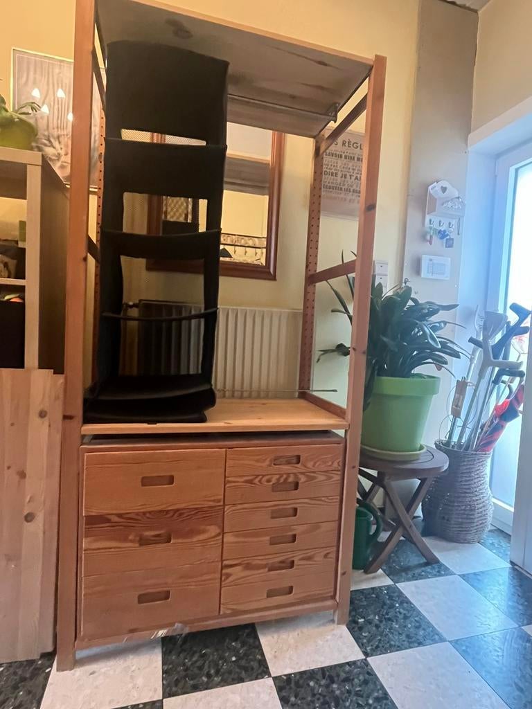 Etagere Ivar, Enlèvement, Utilisé