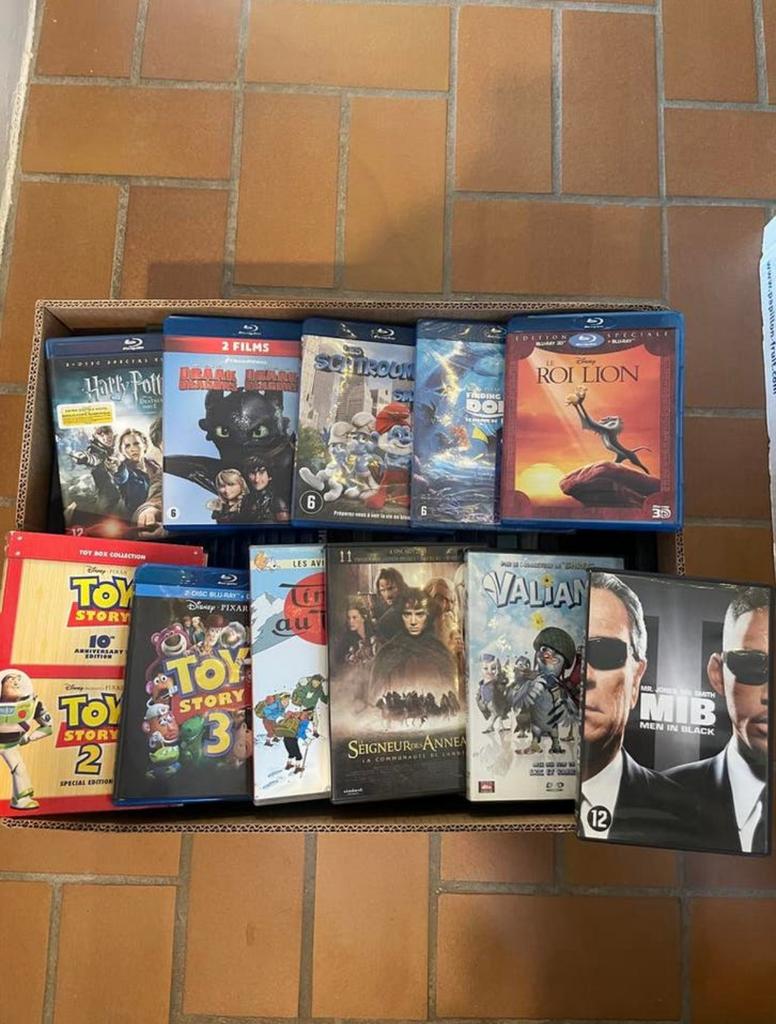 Lot de 280 DVD & blu-ray super état, Enlèvement
