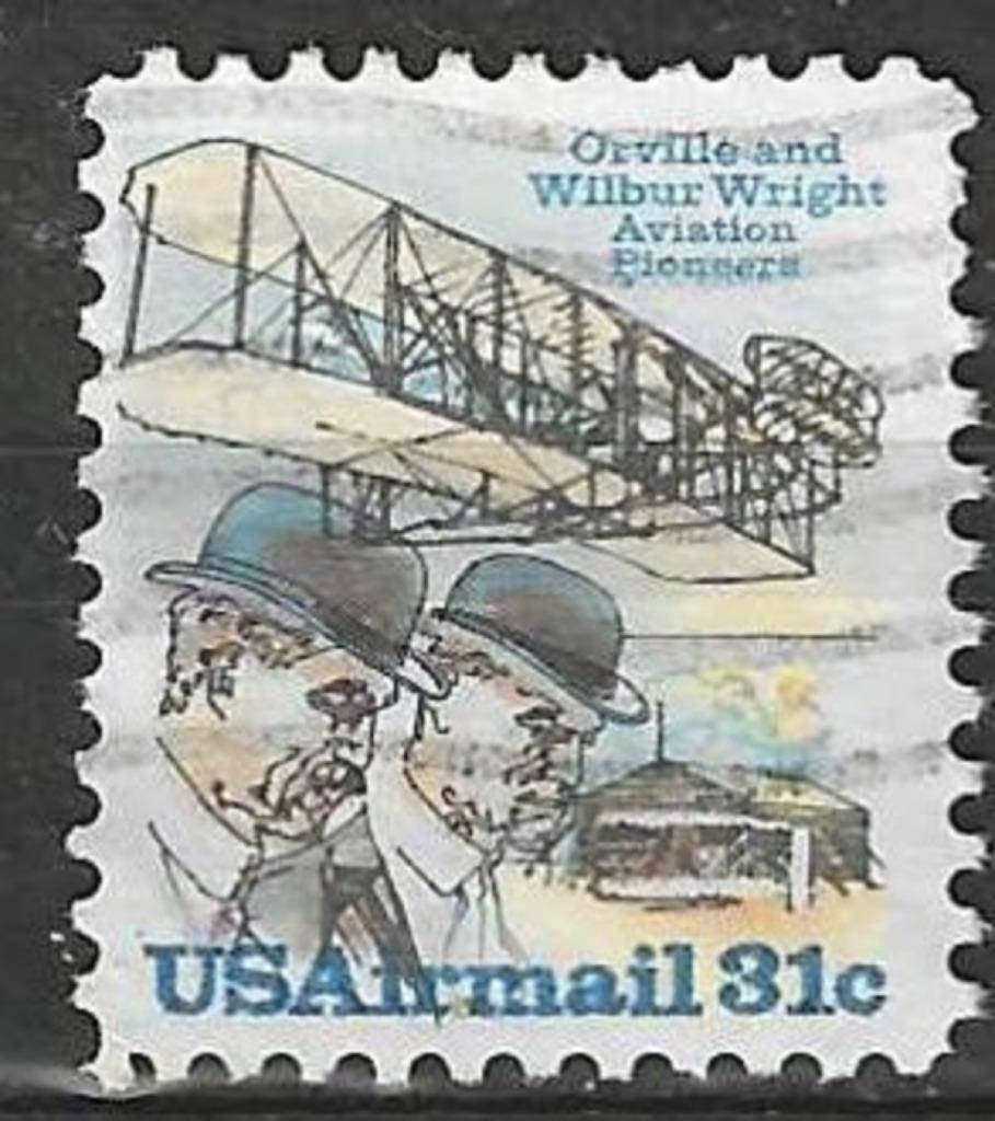 États-Unis 1978 - Yvert 86PA - Orville et Wilbur Wright (ST), Envoi, Affranchi
