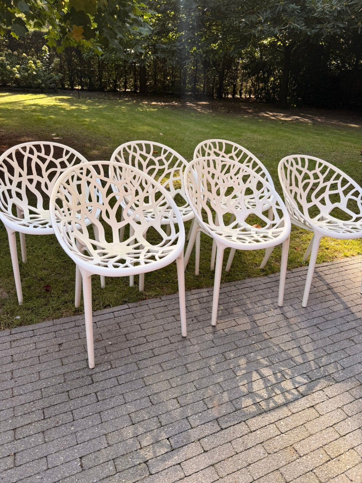 6x Siesta Crystal stoelen, Ophalen, Gebruikt, Kunststof, Stapelbaar