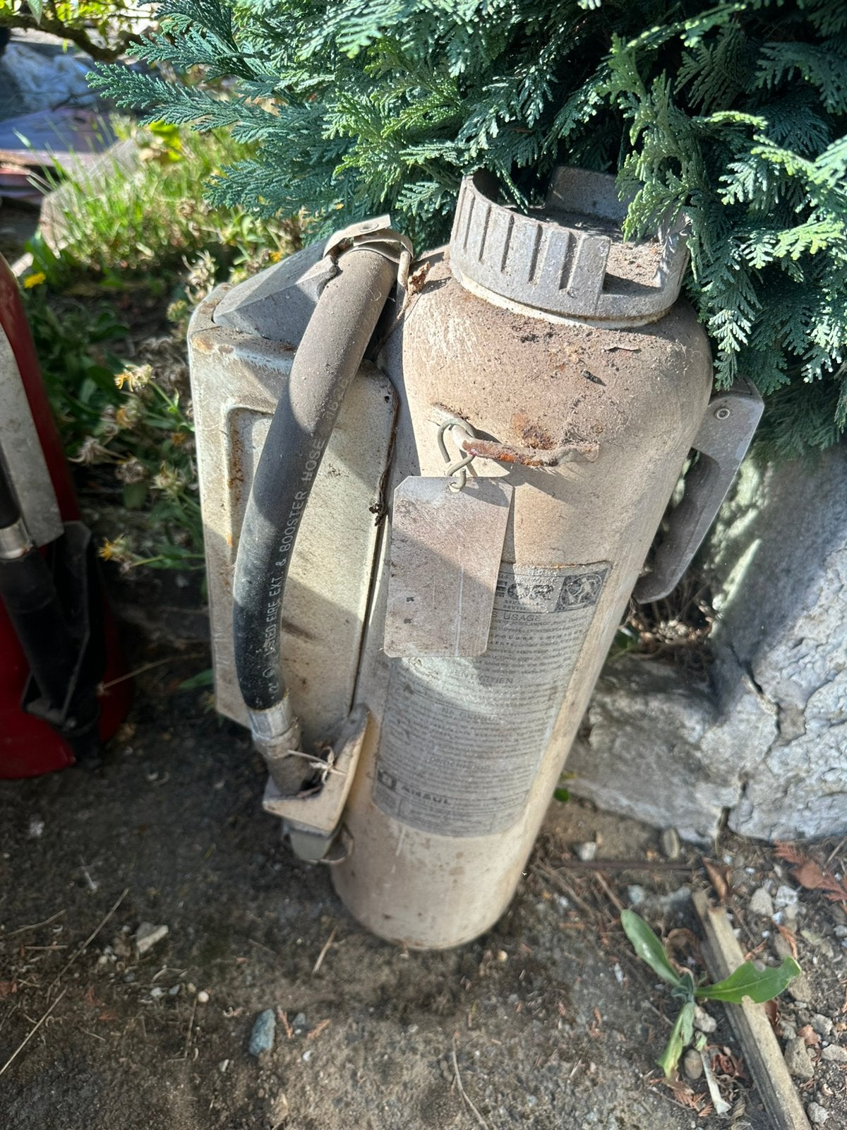 Brandblusser antiek, Ophalen, Gebruikt, Brandblusser