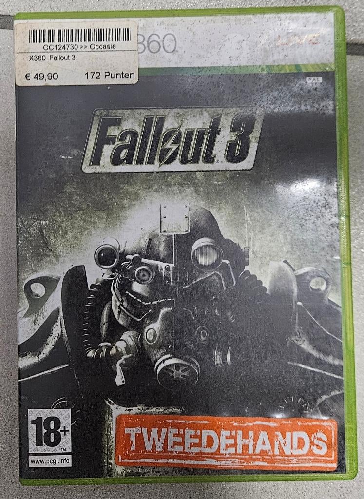 Fallout 3, Ophalen, Gebruikt, Vanaf 18 jaar, 1 speler