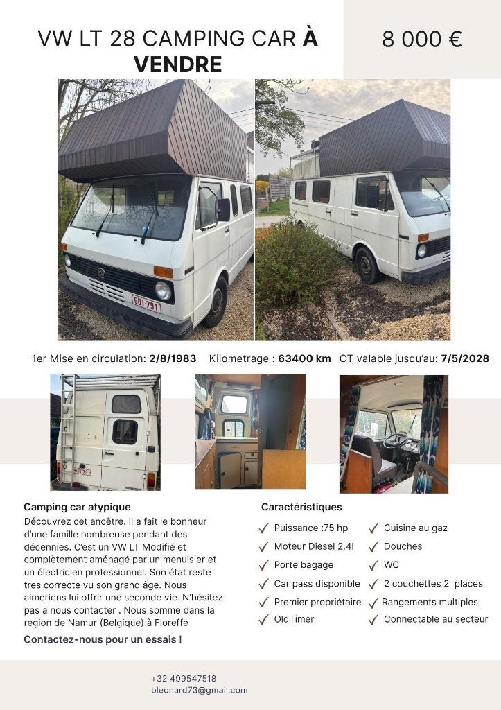 Motorhome original classé ancêtre