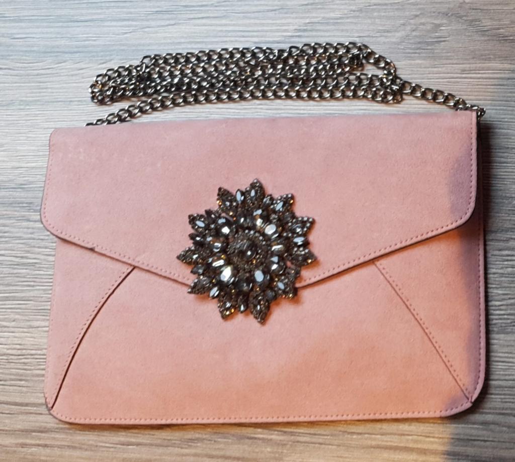Roze New Look Clutch/schoudertasje, Ophalen of Verzenden, Zo goed als nieuw, Roze, Overige merken
