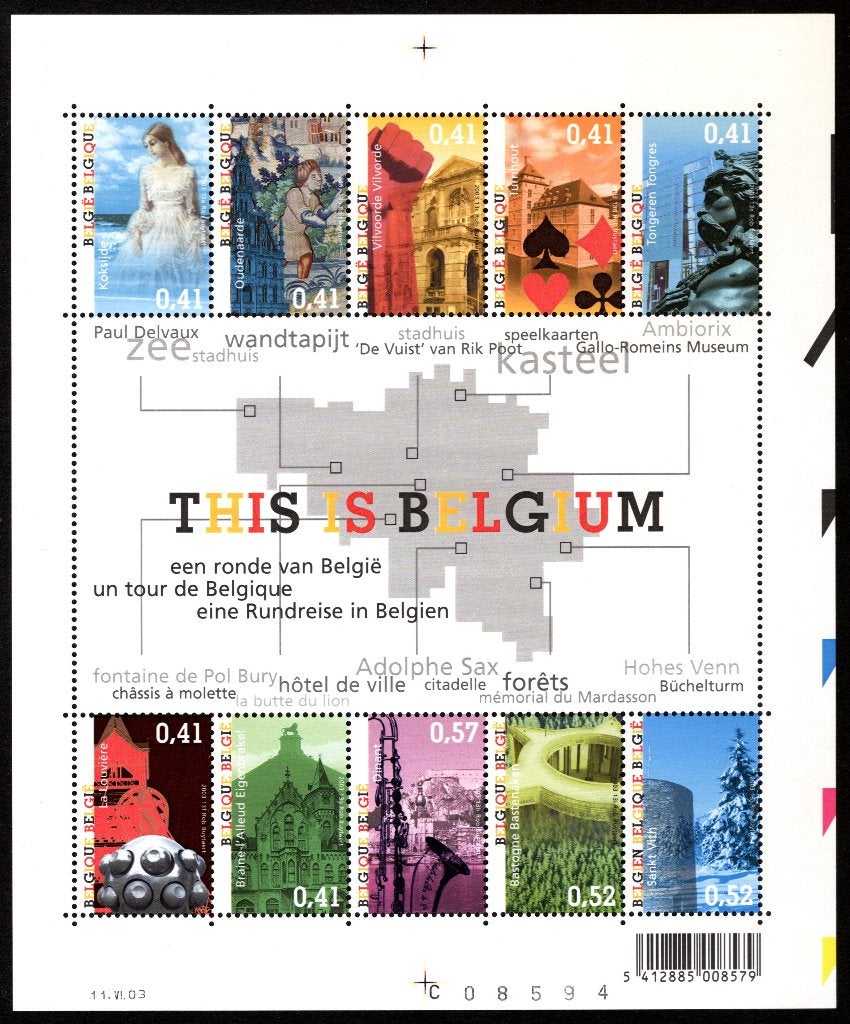 BL104 MNH** 2003 - This is Belgium, Postzegels en Munten, Postzegels | Europa | België, Verzenden, Postfris, Postfris