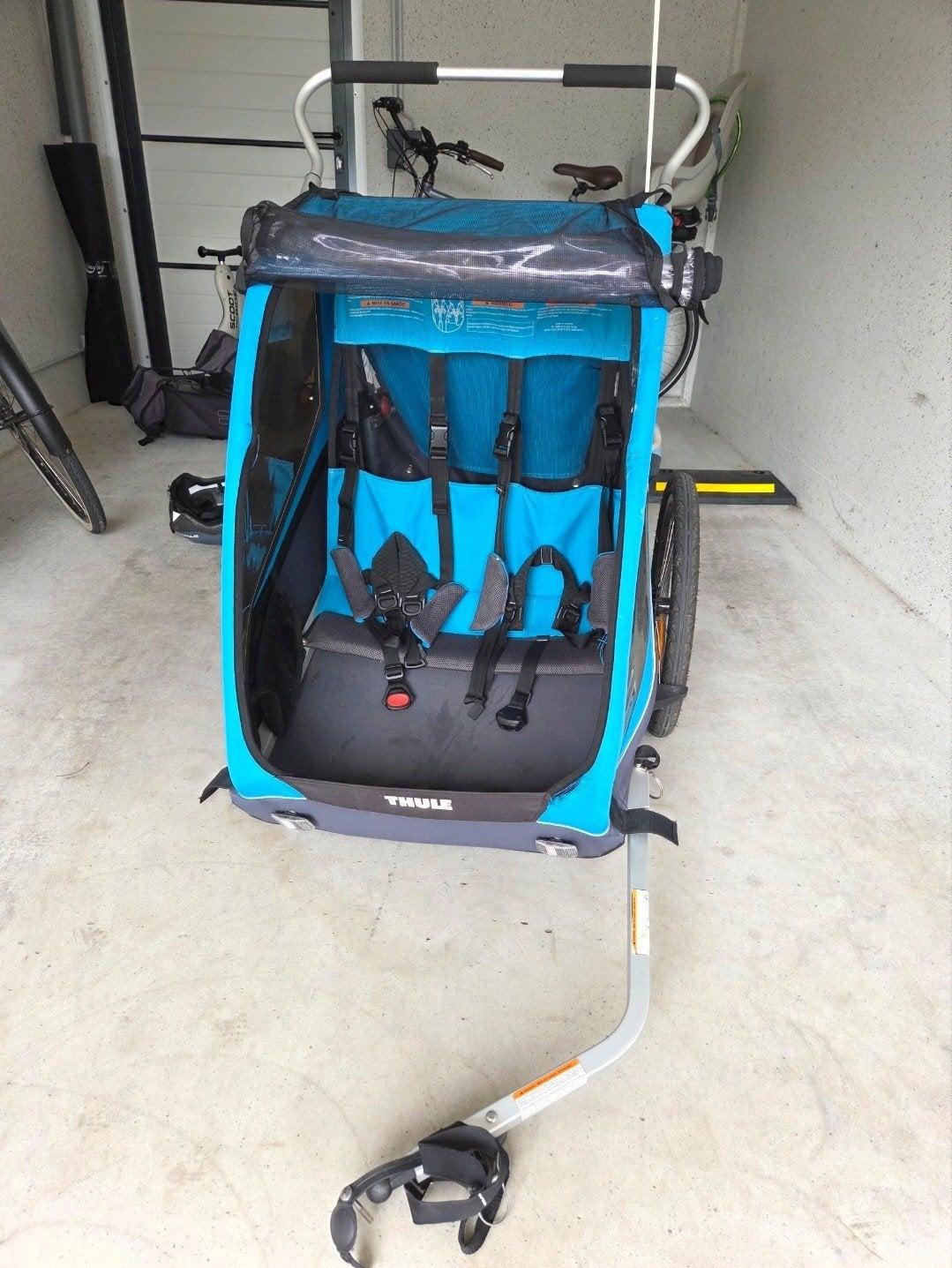 Fietskar Thule Coaster XT opvouwbaar, Pliable, Enlèvement, Utilisé, Remorque pour enfant