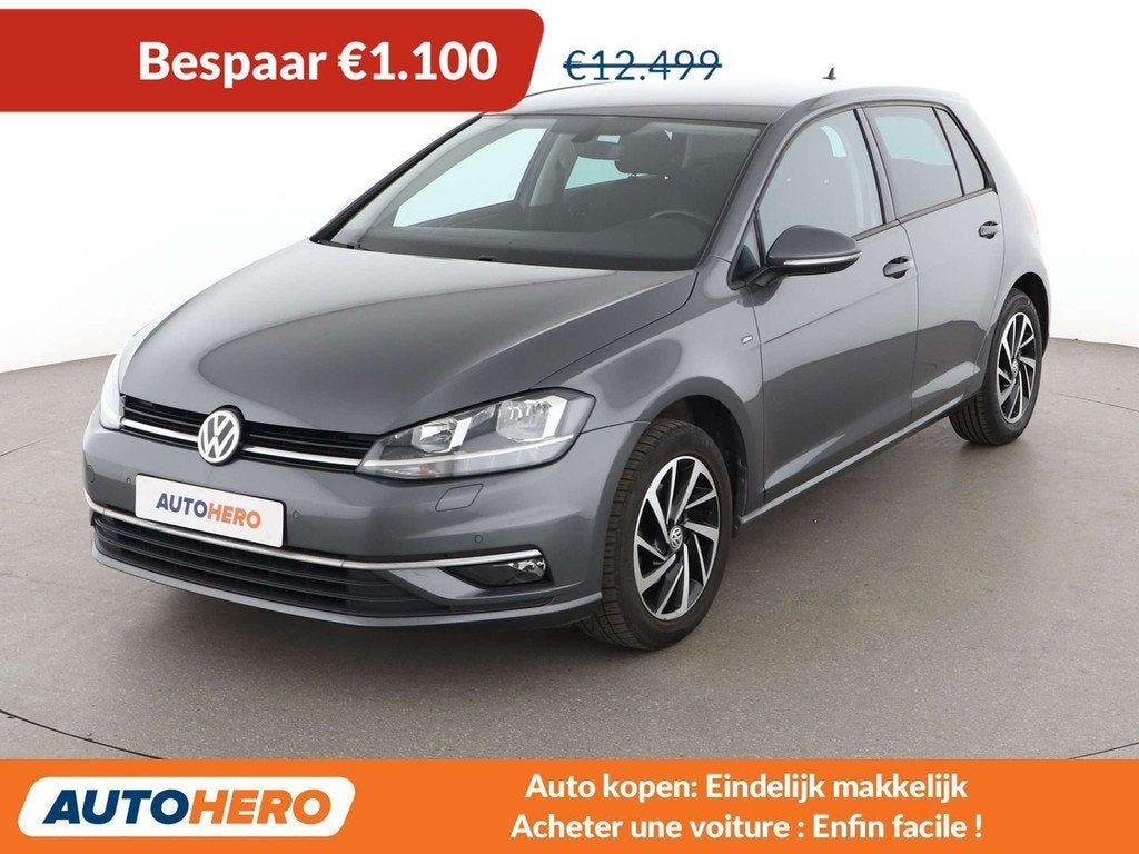 Volkswagen Golf 1.0 TSI Join (bj 2018), Auto's, Stof, Gebruikt, Zwart, Golf