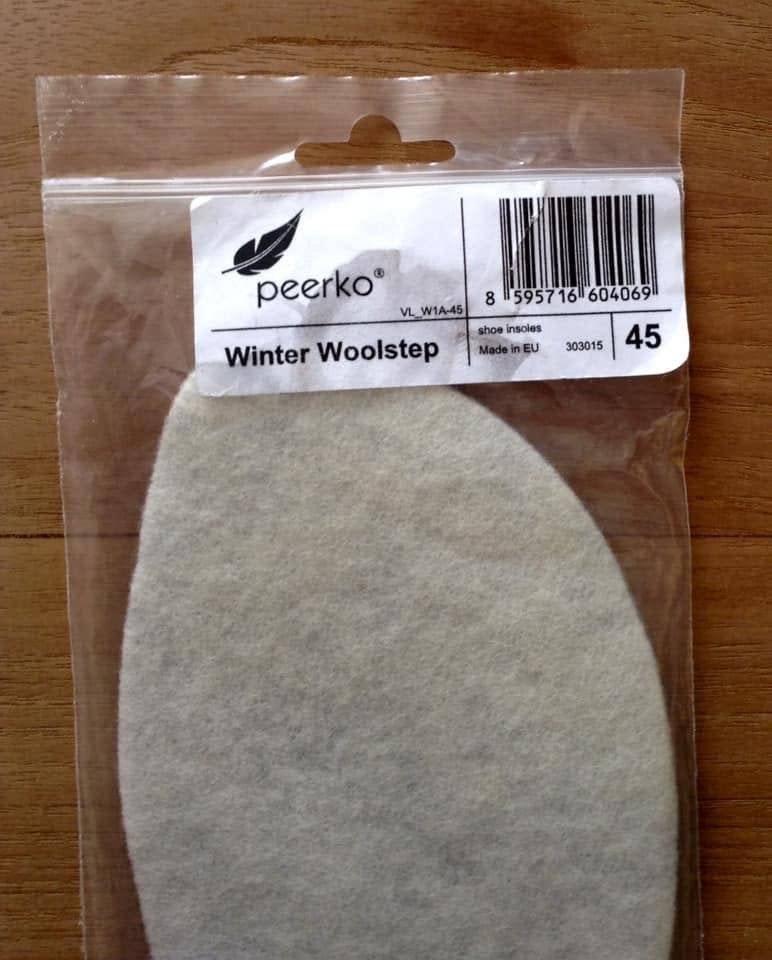 Semelles intérieures Peerko Winter Woolstep p.45/29.4 cm, Neuf, Enlèvement ou Envoi, Autres types, Blanc