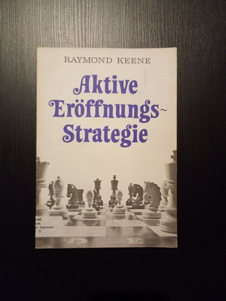 schach Aktive eröffnungs strategie, Hobby en Vrije tijd, Ophalen of Verzenden, Minder dan 500 stukjes, Zo goed als nieuw, Schaken