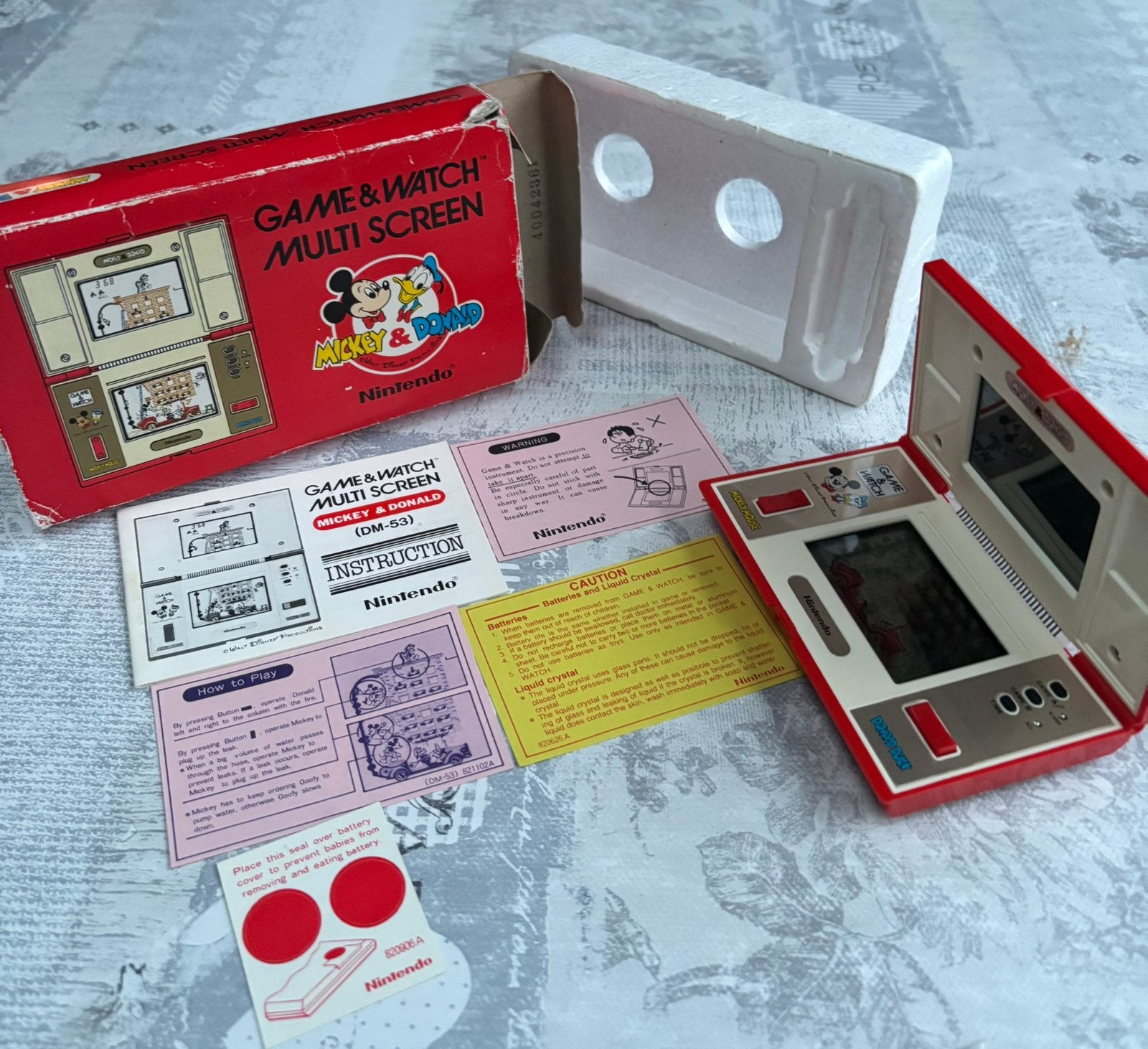 Nintendo Game&Watch Mickey&Donald DM-53 CIB 1982, Ophalen of Verzenden, Zo goed als nieuw