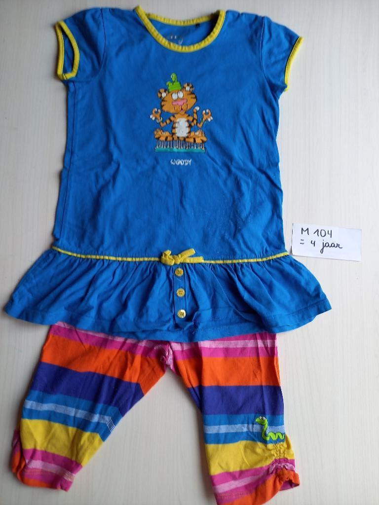 Nieuwstaat pyama Woody maat 104 meisje setje, Kinderen en Baby's, Nacht- of Onderkleding, Meisje, Ophalen of Verzenden, Zo goed als nieuw
