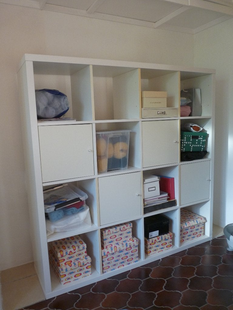 Kallax  blanc 16 cases, Maison & Meubles, Enlèvement, Utilisé