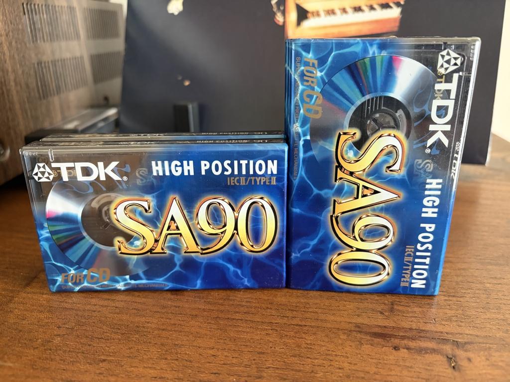 Cassettebandjes TDK SA90.  NIEUW  1995-1997., Cd's en Dvd's, Cassettebandjes, Ophalen, 2 t/m 25 bandjes, Overige genres, Origineel
