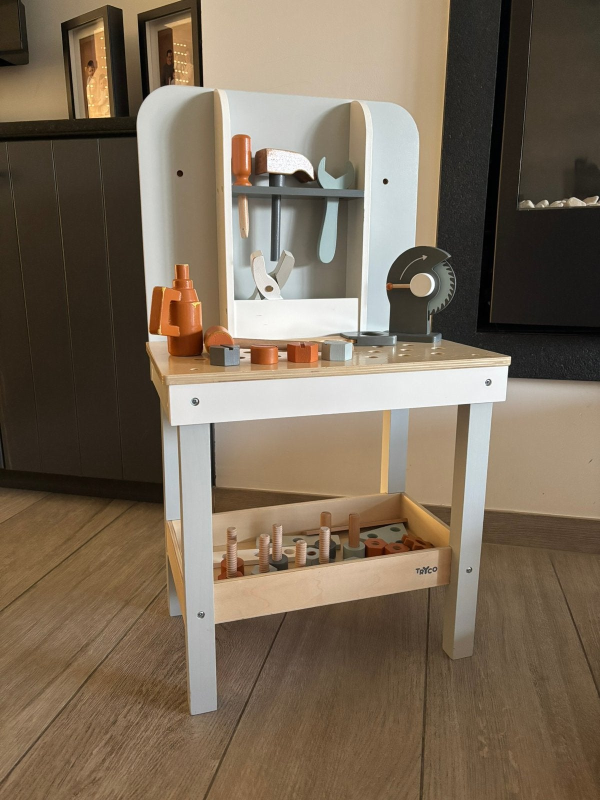 Houten werkbank, Kinderen en Baby's, Speelgoed | Houten speelgoed, Ophalen, Gebruikt