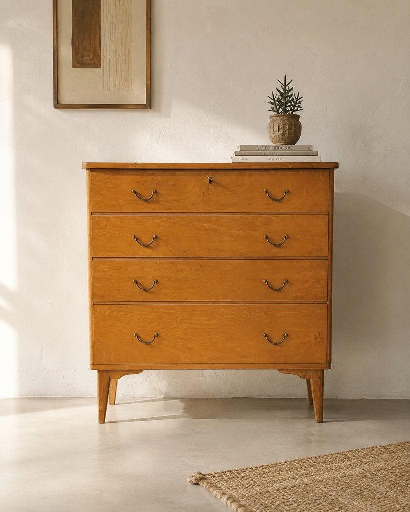 Commode vintage Imexcotra en bouleau – Années 60, Maison & Meubles, Enlèvement