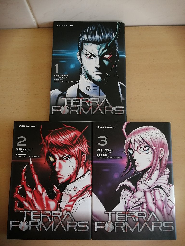 Manga trois premiers tomes de Terra Formars de Yū Sasuga, Enlèvement ou Envoi, Comme neuf