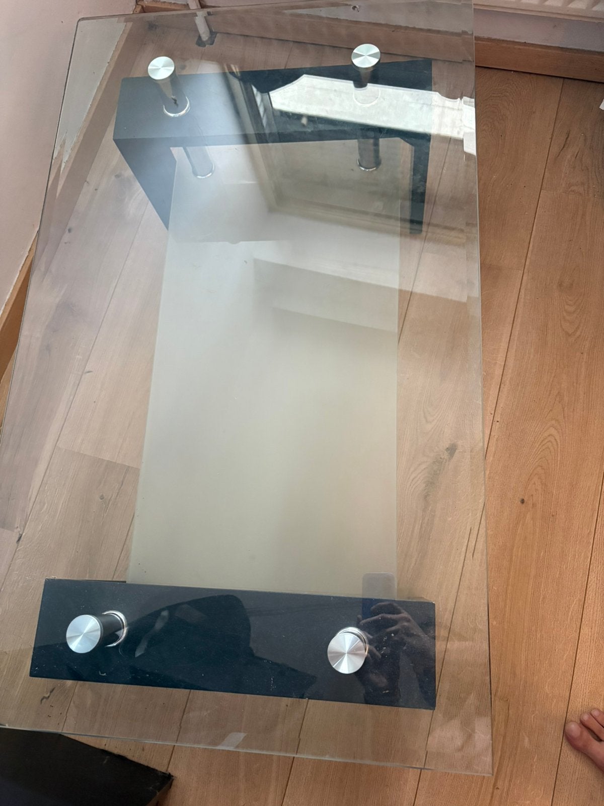 Table basse en verre, Maison & Meubles, Tables | Tables de salon, Enlèvement, Utilisé