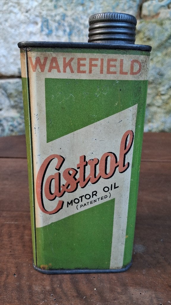 Zeldzaam olieblik CASTROL jaren 30, Verzamelen, Blikken, Ophalen of Verzenden, Gebruikt