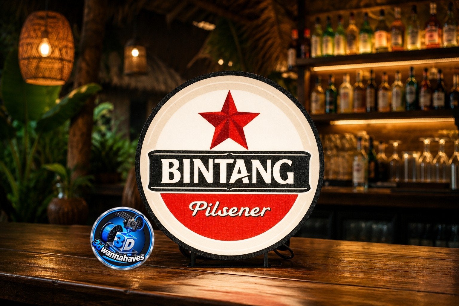 Unieke Bintang Pilsener lichtbak, perfect voor de liefhebber, Enlèvement ou Envoi, Neuf, Table lumineuse ou lampe (néon)