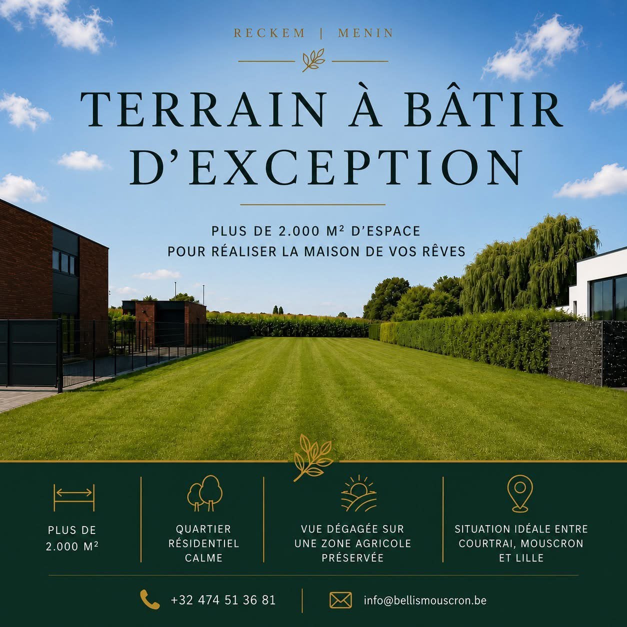 Terrain d’exception pour villa en vente privée, Ophalen of Verzenden, Nieuw
