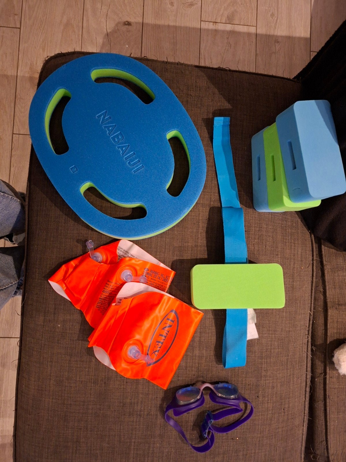 Zwemset met alle toebehoren, Ophalen