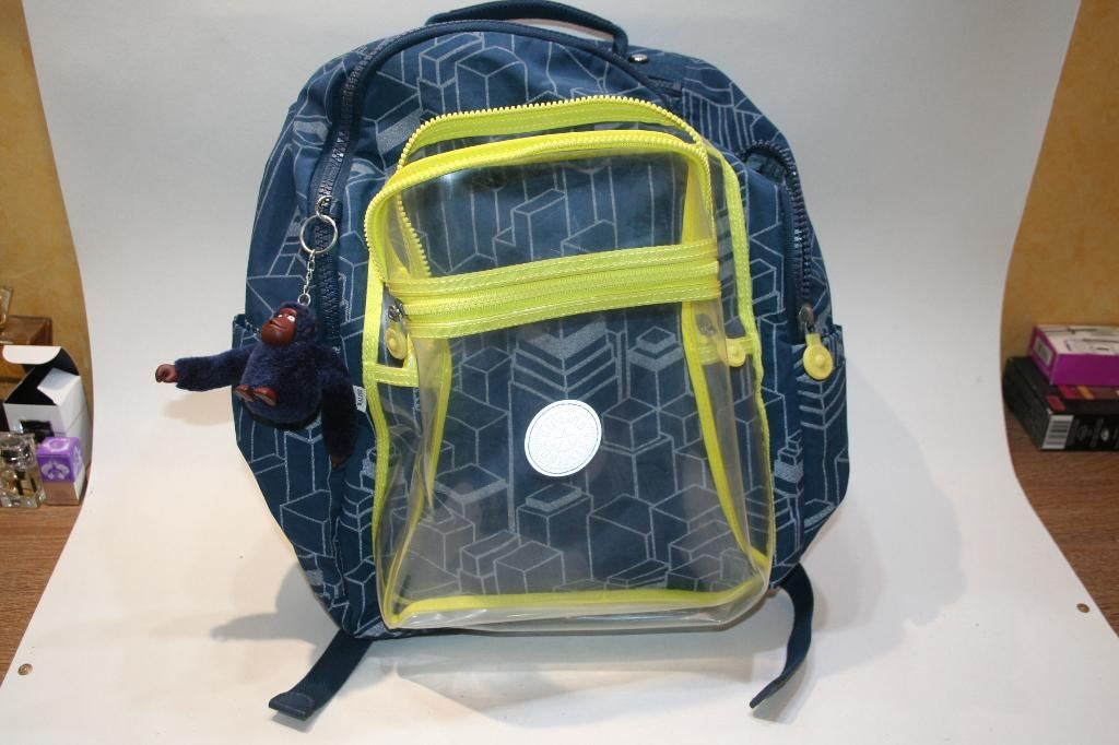 Sac à dos Kipling Collège Up avec 3 compartiments, singe TOP, Enlèvement ou Envoi, Utilisé, Sac à dos