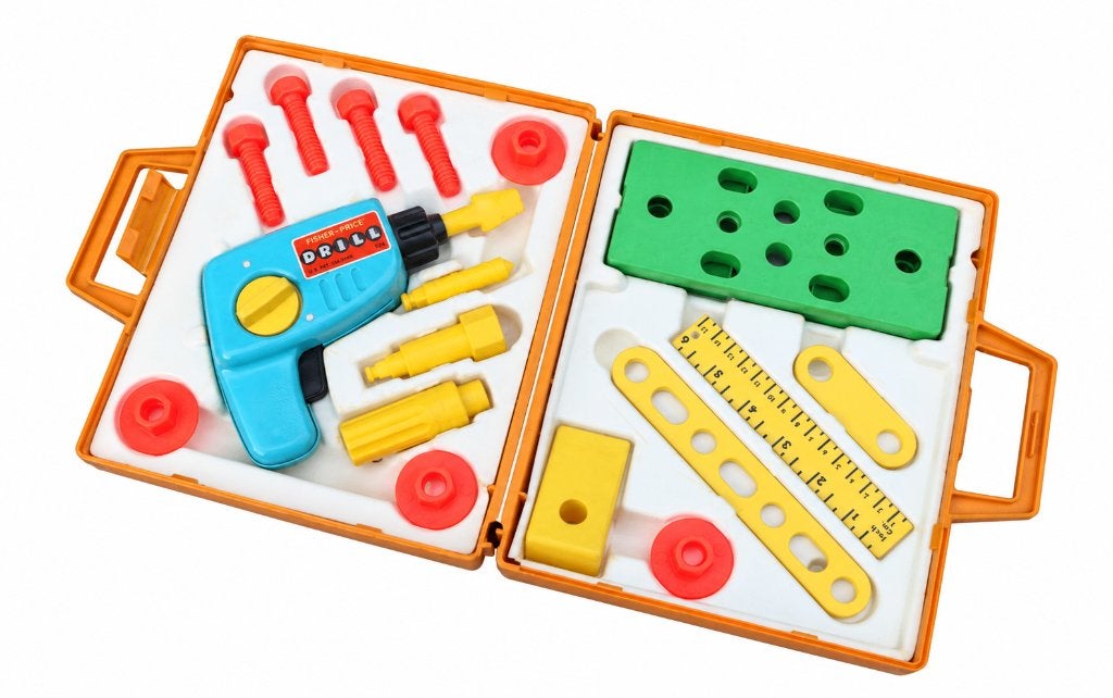 Vintage Fisher Price gereedschapsset uit 1977 #924 |, Ophalen of Verzenden, Gebruikt