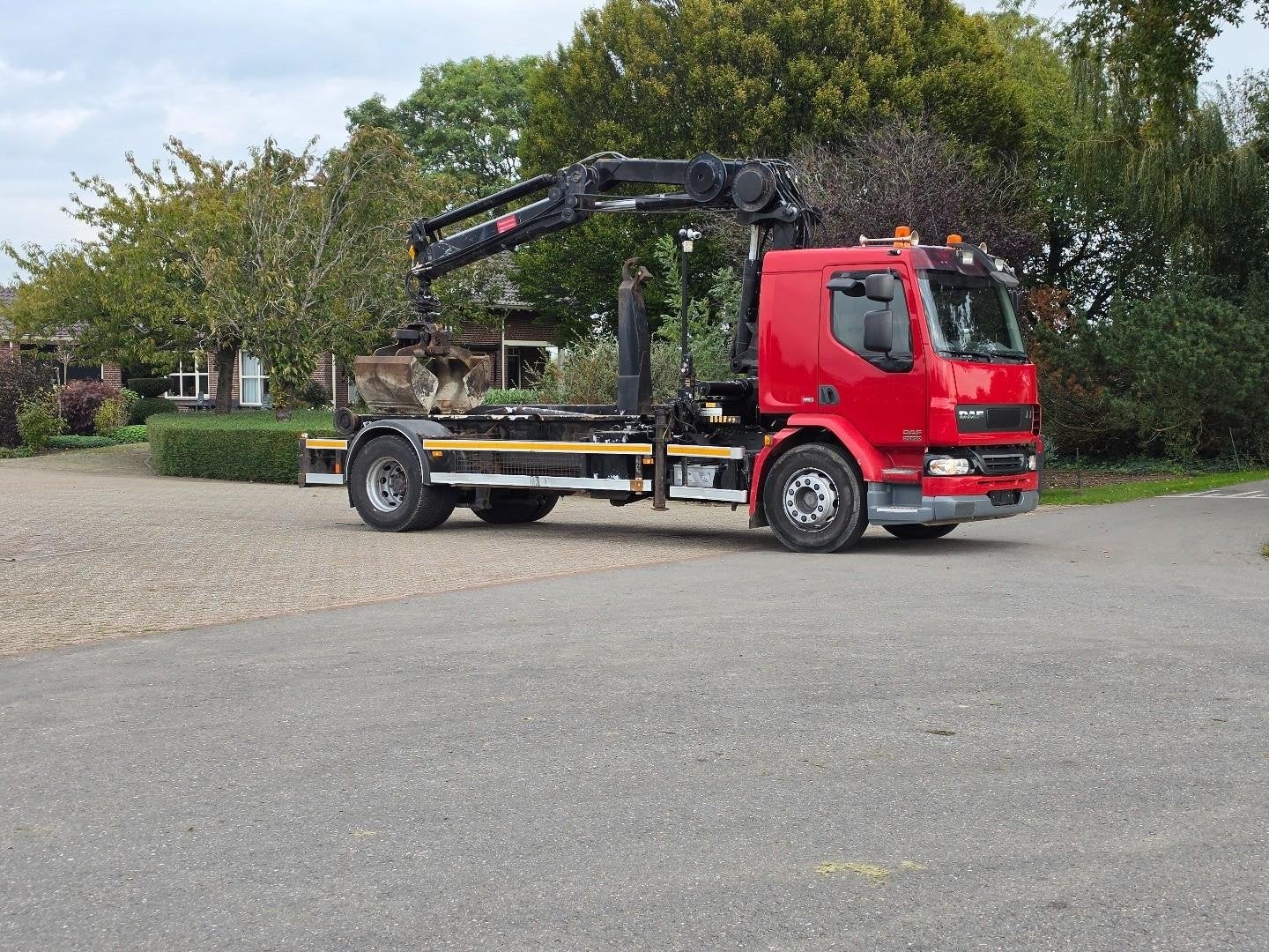 DAF LF grue/crochet 55/250 ! 182 000 km ! euro 5 ! DK132, Autos, Euro 5, Achat, ABS, Entreprise