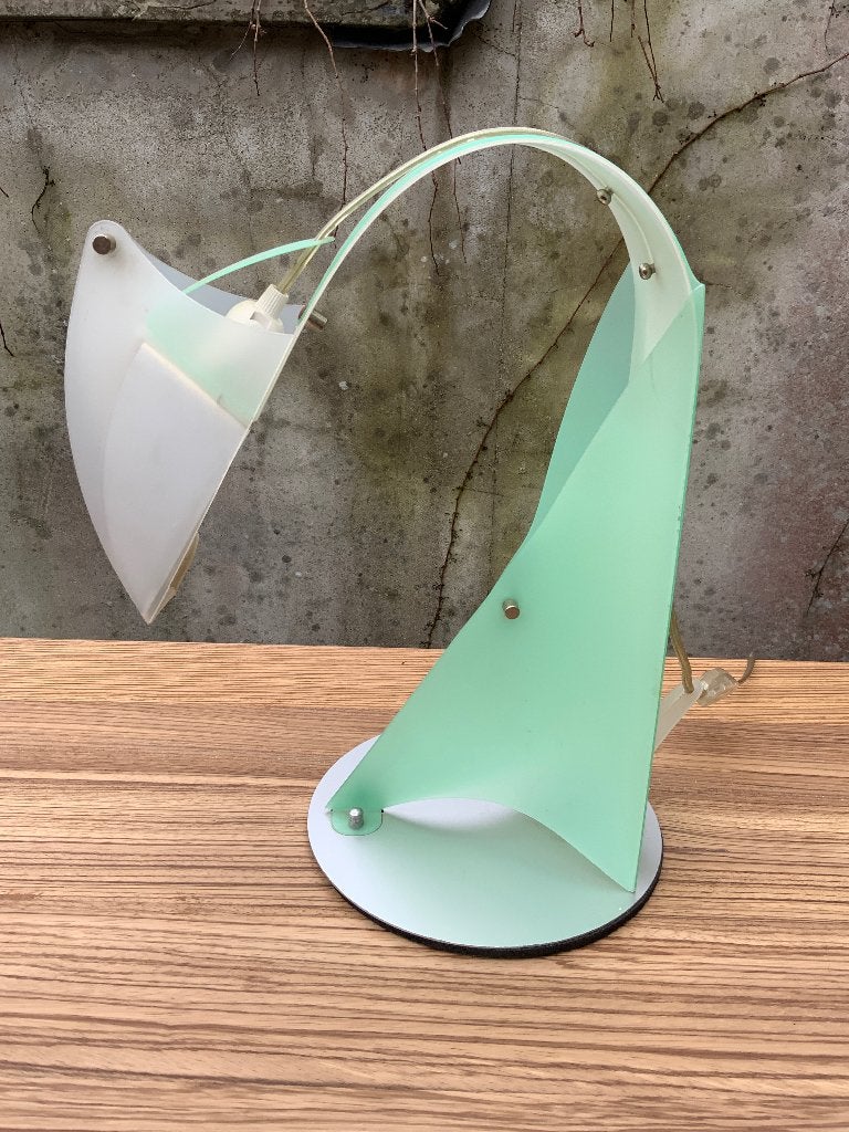 Design tafellamp SLamp Massimiliano Datti, Huis en Inrichting, Lampen | Tafellampen, Groen, Zo goed als nieuw, Design, Met schakelaar
