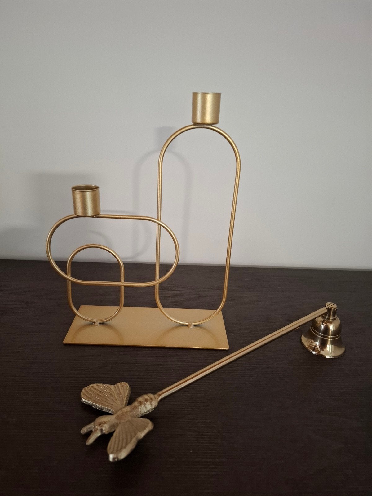 Kaarshouder en brandblusser/Kandelaar & kaarsendover, Huis en Inrichting, Ophalen