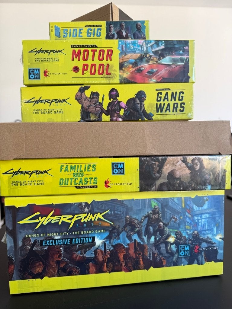 Cyberpunk 2077 Gangs of Night City - Kickstarter all-in, 1 ou 2 joueurs, Enlèvement ou Envoi, Comme neuf