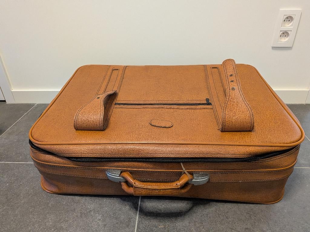Étui de voyage vintage marron, Collections, Enlèvement, Autres types
