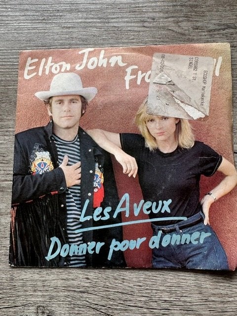 Vynyl single Elton John et France Gall (lp0065), Cd's en Dvd's, Ophalen of Verzenden, Gebruikt, 7 inch, Pop