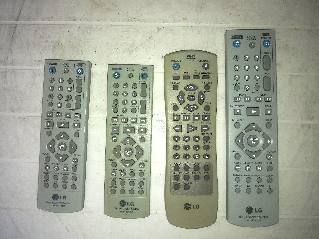 Télécommande DVD LG, 10€/pièce, TV, Hi-fi & Vidéo, Télécommandes, Enlèvement ou Envoi, Comme neuf, Originale, DVD