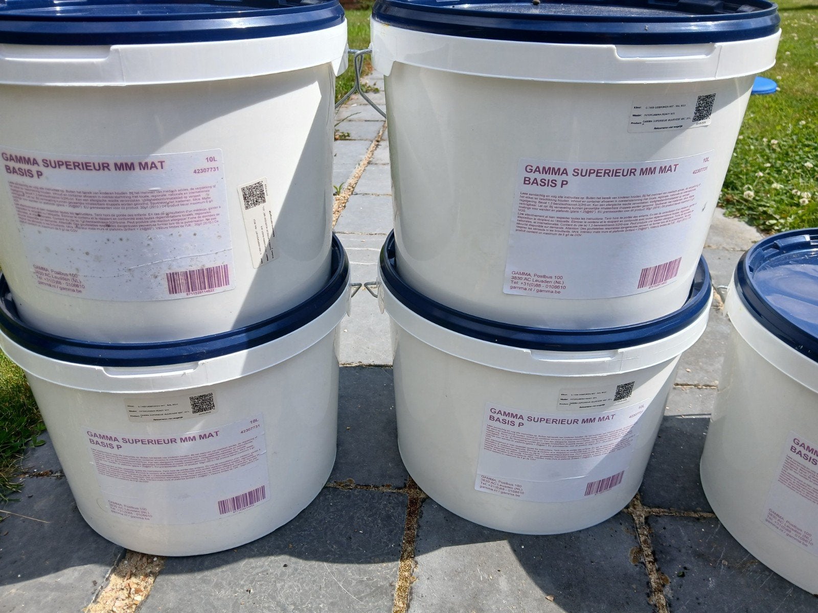 GAMMA Superieur muurverf RAL 9010 mat 4x10 liter, Doe-het-zelf en Bouw, Ophalen of Verzenden