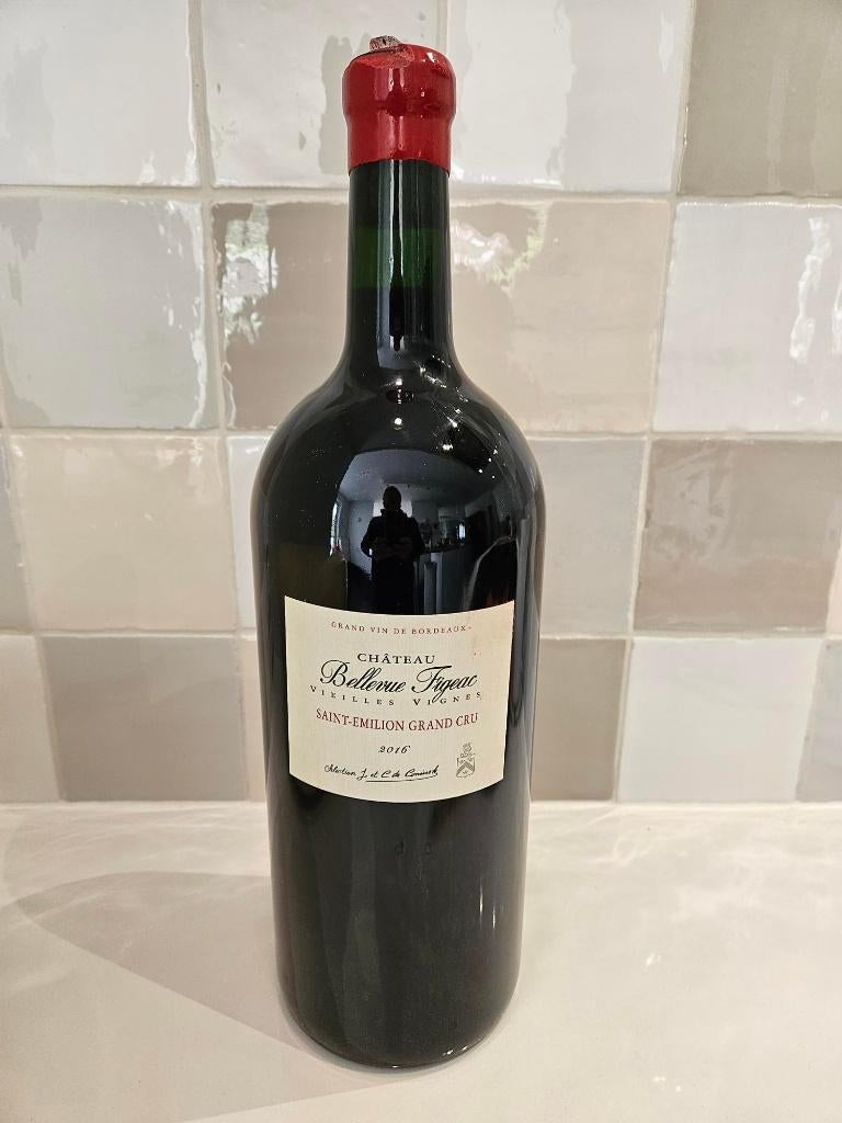 Fles wijn double magnum Saint-Emillion, Ophalen, Frankrijk, Zo goed als nieuw, Rode wijn