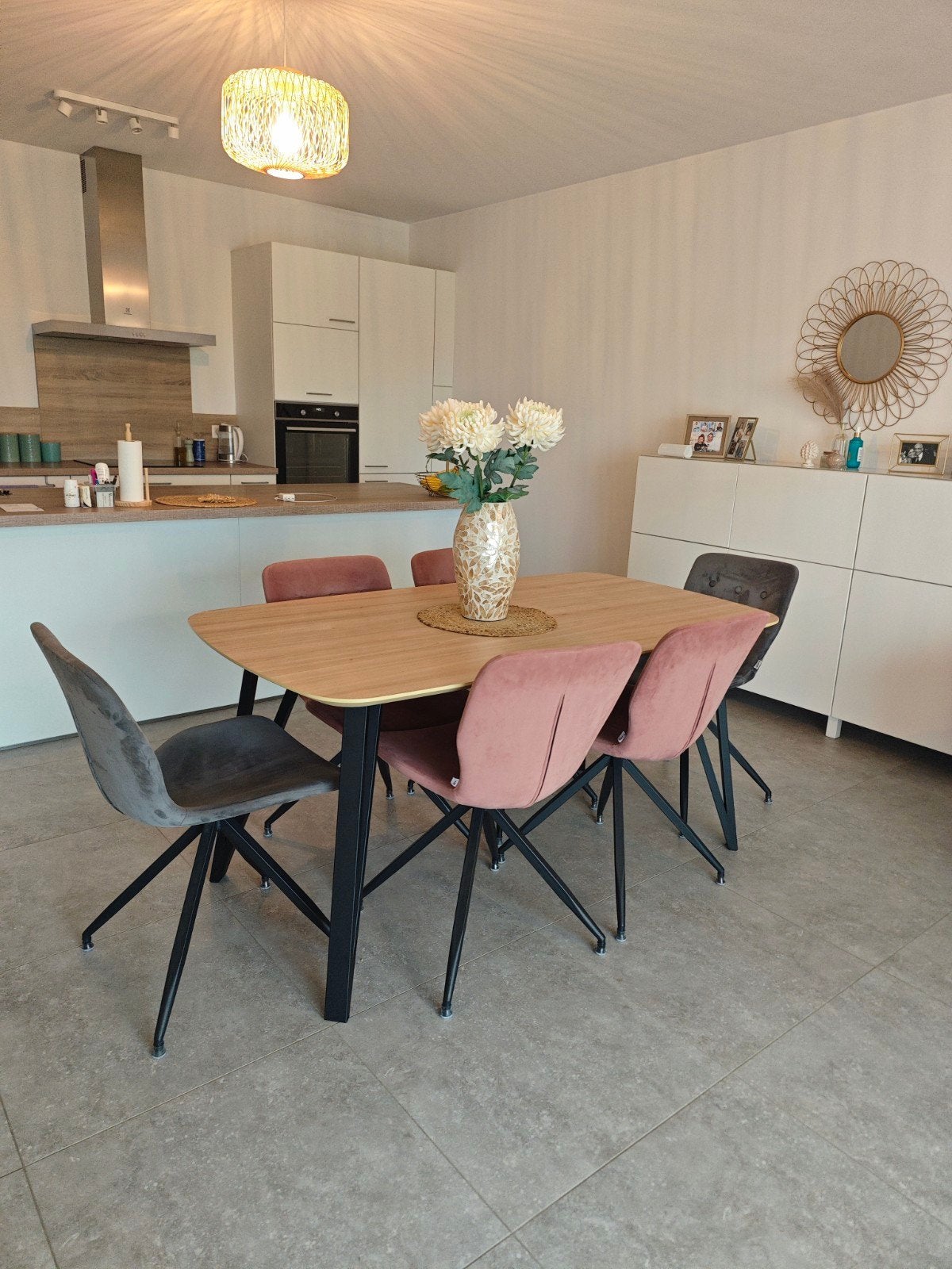 Table à manger + 6 chaises, Maison & Meubles, Enlèvement, Utilisé