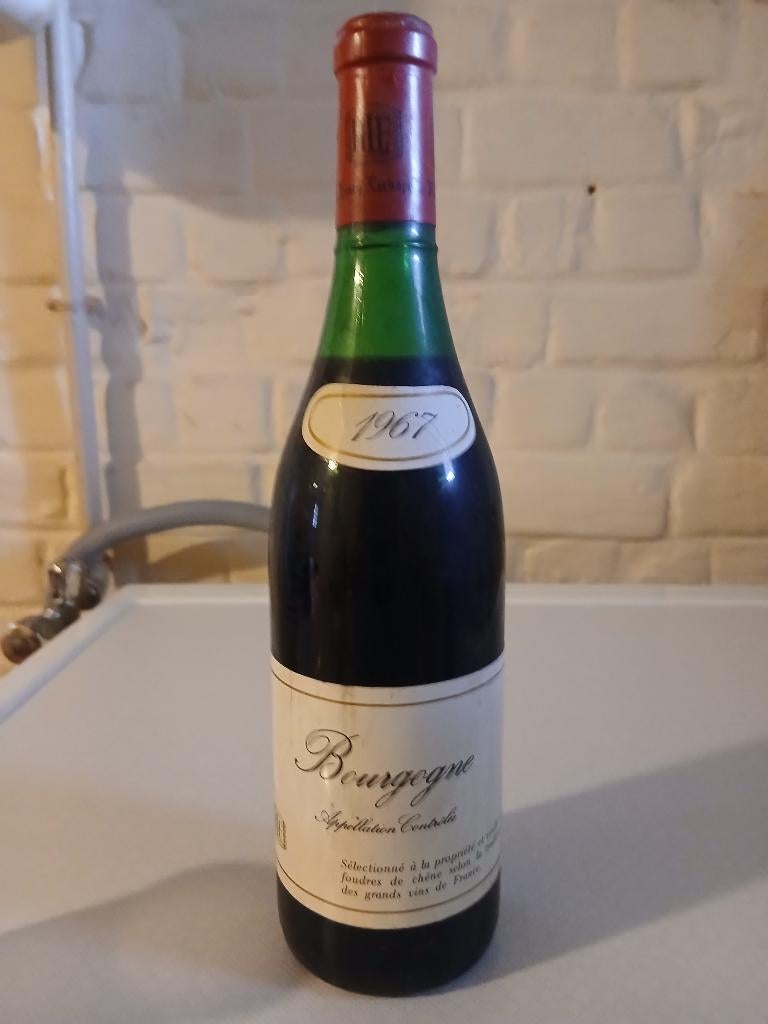 Vends bouteille de vin Bordeaux 1967, Ophalen, Zo goed als nieuw, Rode wijn, Vol