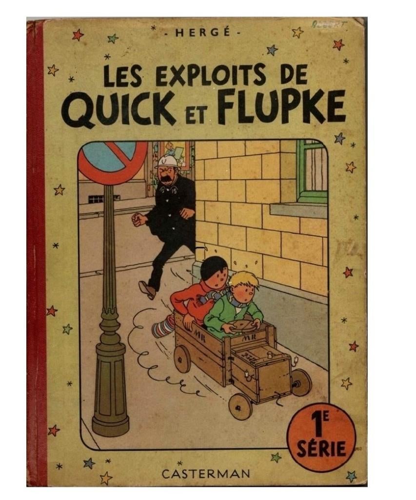 Set  4 strips Quick & Flupke originele editie, Verzamelen, Ophalen