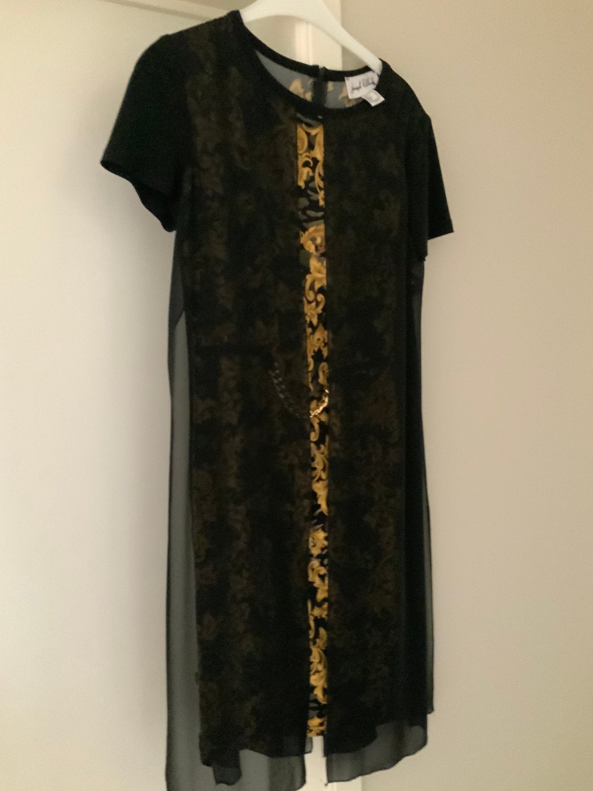 Prachtig kleedje Joseph Ribkoff maat 10, Kleding | Dames, Ophalen of Verzenden, Zo goed als nieuw, Goud