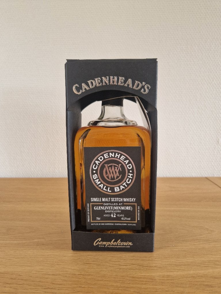 CADENHEAD'S GLENLIVET (MINMORE) 42 YEARS - 1973/2015, Neuf, Autres régions, Enlèvement ou Envoi, Pleine
