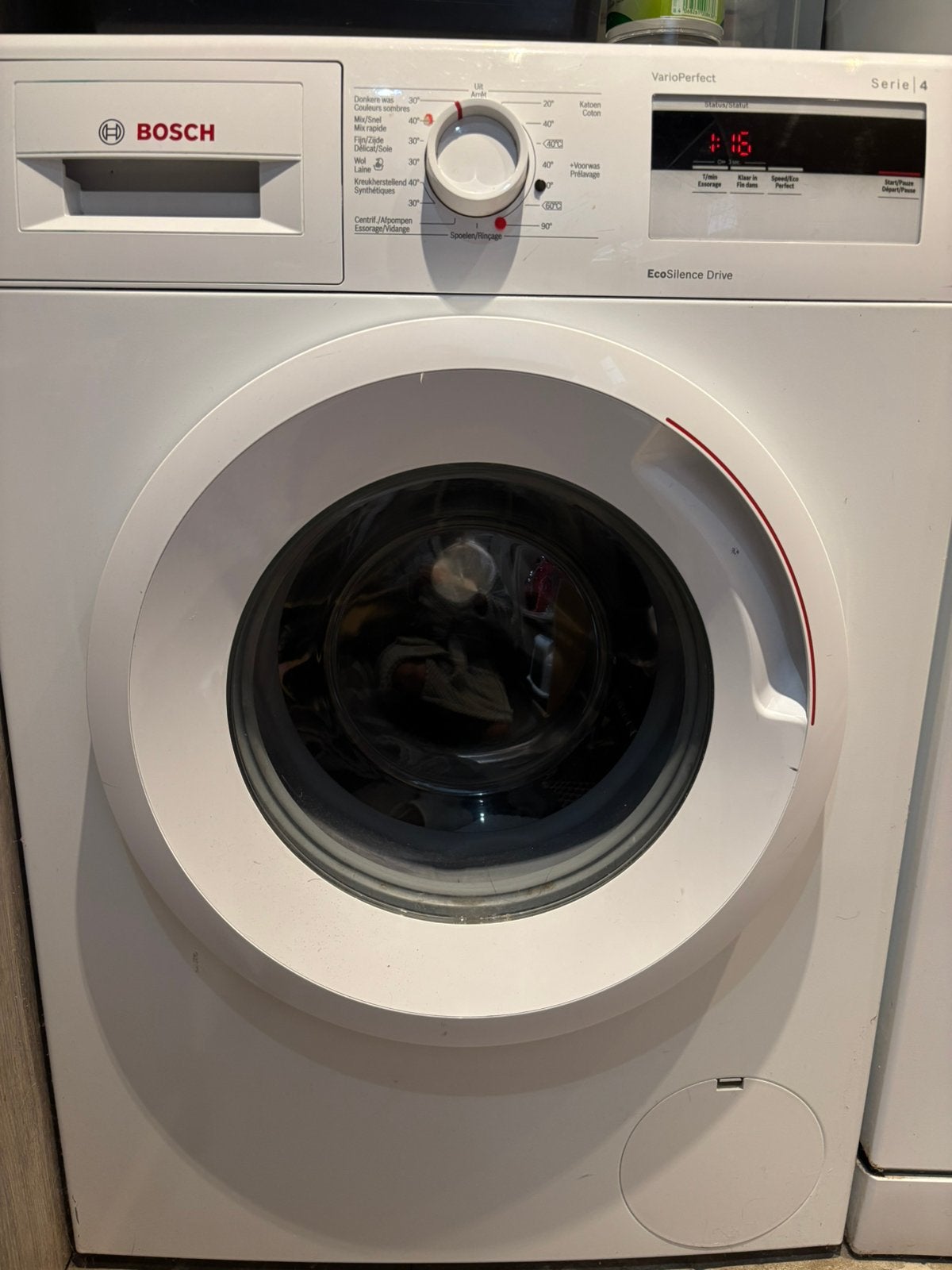 Wasmachine te koop, Elektronische apparatuur, Ophalen, 1200 tot 1600 toeren, Gebruikt, 8 tot 10 kg