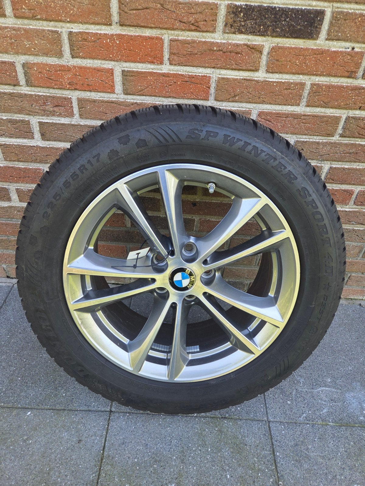 BMW banden en belgen set 225/55R17 Splinternieuwe DUNLOP, Enlèvement, Pneus et Jantes