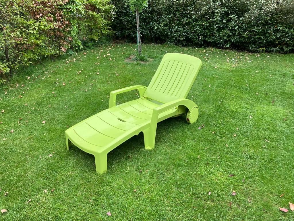 Chaises longues, Jardin & Terrasse, Chaises longues, Enlèvement, Comme neuf, Plastique, Pliant
