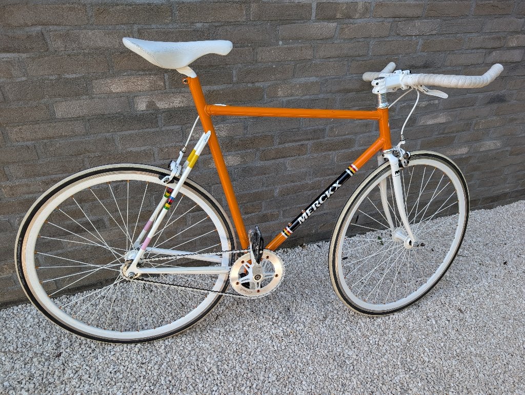 Eddy Merckx single speed fiets UMX, Fietsen en Brommers, Minder dan 10 versnellingen, Staal, Zo goed als nieuw, 53 tot 57 cm