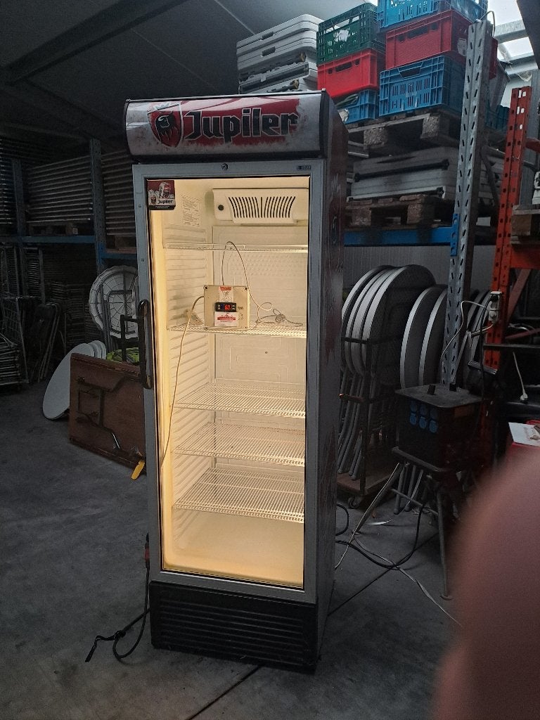Glasdeur frigo, Ophalen, 200 liter of meer, 160 cm of meer, 45 tot 60 cm