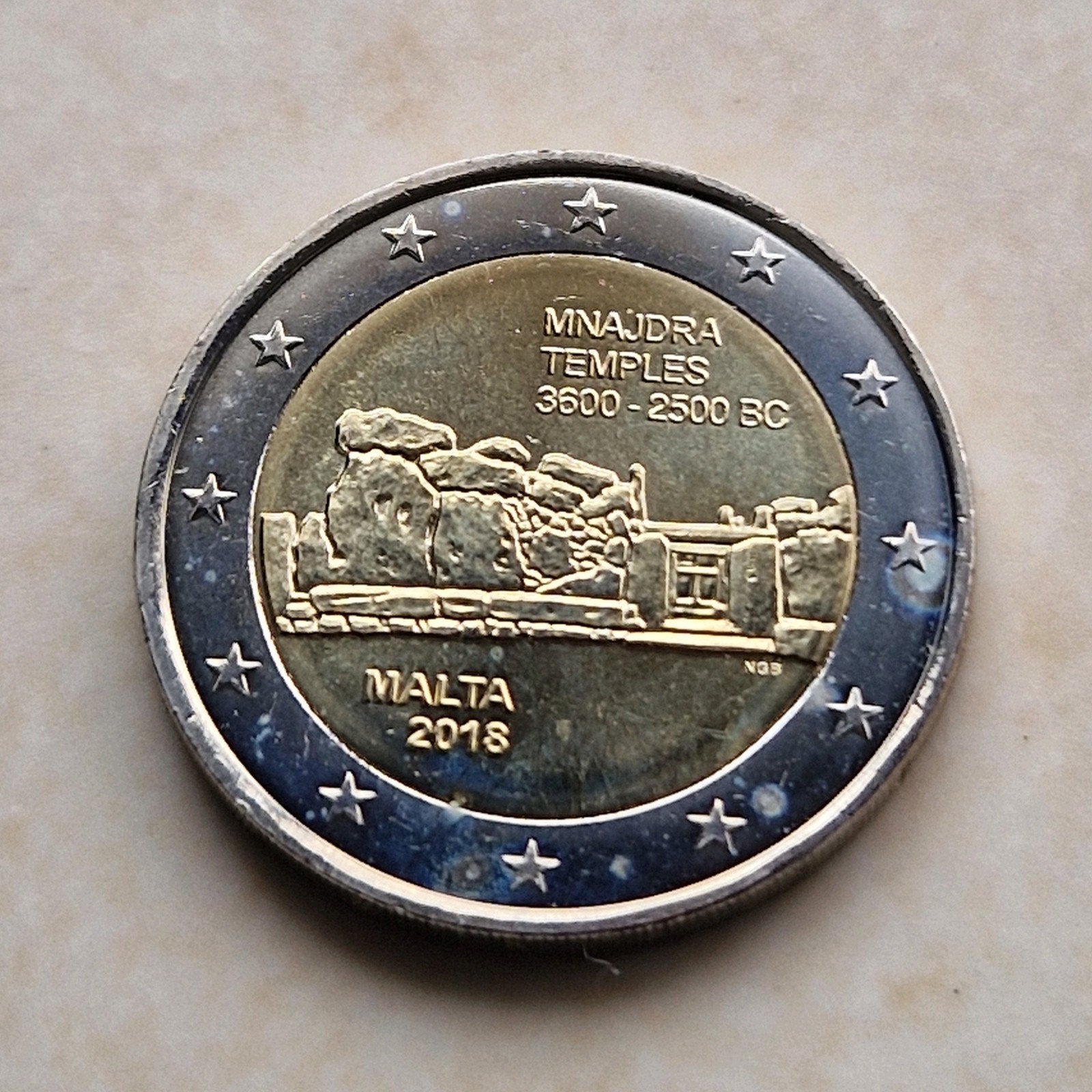 2018 Malta , 2 Euro Commemorative Coin, Ophalen of Verzenden