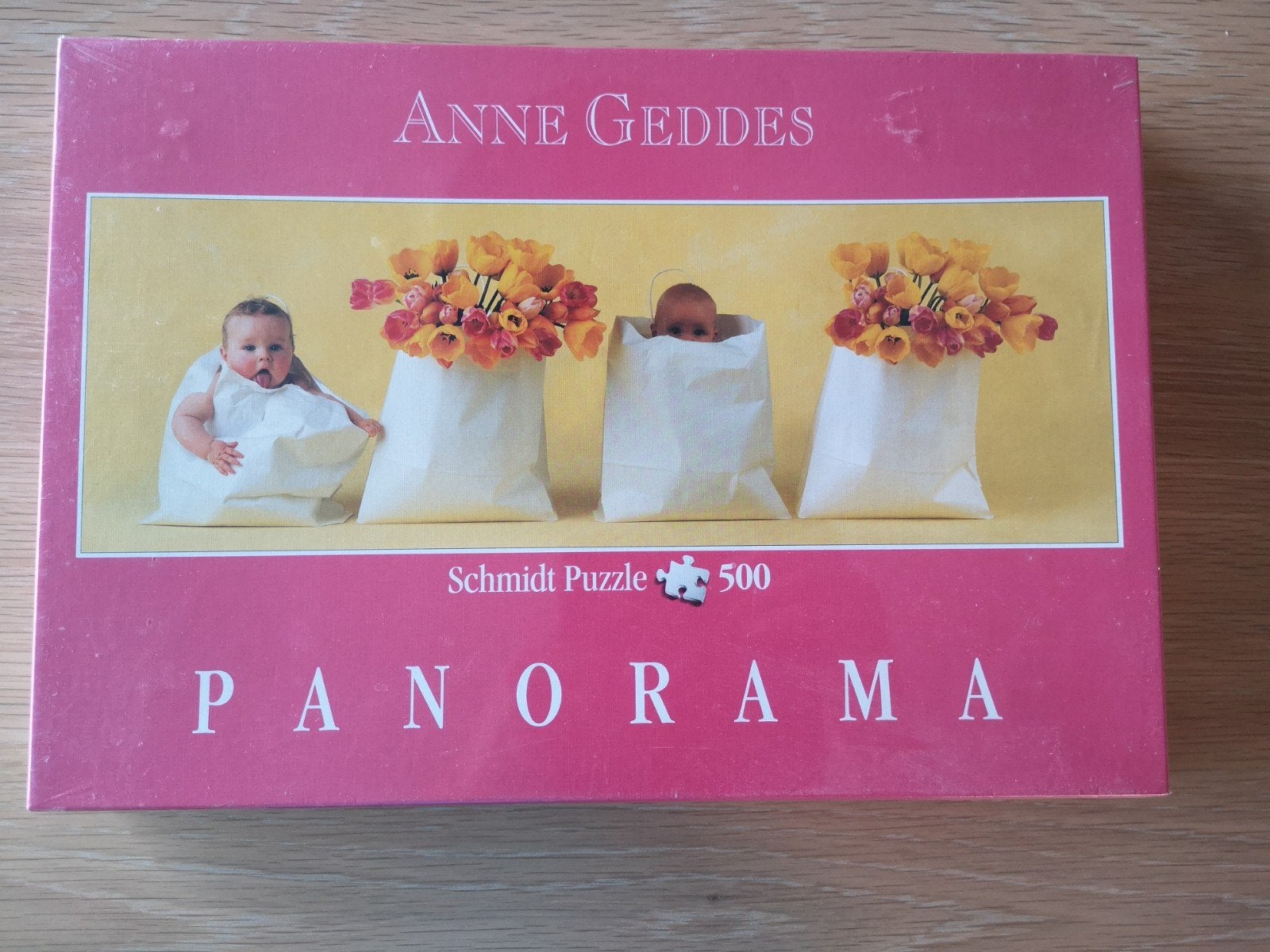 Panorama puzzel Schmidt Anne Geddes, Ophalen of Verzenden, 500 t/m 1500 stukjes, Nieuw, Legpuzzel